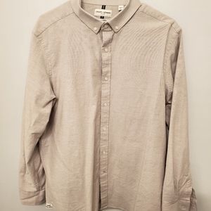 Crosby & Howard Dress Shirt, Size XL, Cream